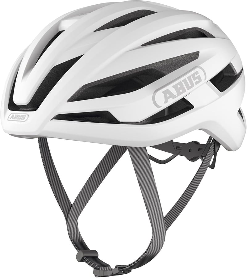 ABUS StormChaser ACE könnyű kerékpáros sisak verseny gravel túrához - S (51-55 cm), White (polar white)