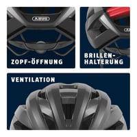 Cestný cyklistický prilba ABUS StormChaser – Ľahká a pohodlná cyklistická prilba na profesionálnu cyklistiku, veľkosť S (51-55 cm), béžovo-biela 4