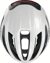 Cyklistická prilba na štrk ABUS Taipan LED so zabudovaným svetlom a držiakom na okuliare - biela - veľkosť L 4