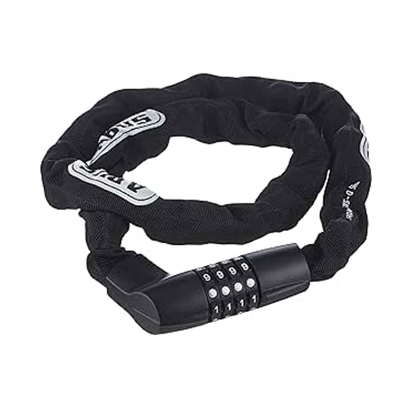 Lacăt cu lanț ABUS Tresor 1385/75 – închidere cu cifru din oțel călit – lanț pătrat de 6 mm – 75 cm – Negru – Nivel de siguranță 6