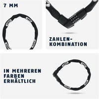 ABUS Tresor 1385/85 kerékpárlakat 110 cm aqua kék - 85 cm, Black 5