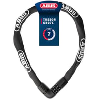 Antifurt pentru bicicletă cu lanț ABUS Tresor 6807C – 110 cm, negru 1
