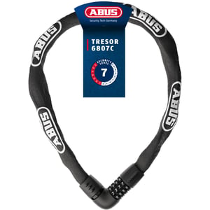 ABUS Tresor 6807C láncos kerékpárzár – 110 cm, fekete