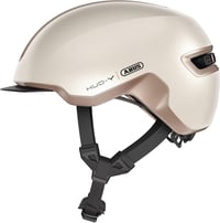 ABUS Urban Helmet HUD-Y mágneses LED hátsó lámpával és záródással - L (57 - 61 cm), Beige (champagne gold) 4