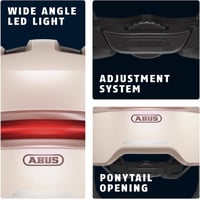 ABUS Urban Helmet HUD-Y mágneses LED hátsó lámpával és záródással - L (57 - 61 cm), Beige (champagne gold) 5