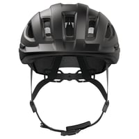 Mestská cyklistická prilba ABUS Urban-I 4.0 LR – veľkosť XL, čierna – so šiltom, magnetickou prackou, prípravou na zadné svetlo, vhodná pre vrkoč 2