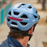 Mestská cyklistická prilba ABUS Urban-I 4.0, veľkosť L, modrá – Nabíjateľné zadné svetlo, magnetické zapínanie, otvor na vrkoč, ochrana proti hmyzu 10