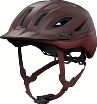 ABUS Urban-I 4.0 ACE városi kerékpáros sisak tölthető hátsó lámpával - piros - L-es méret 4