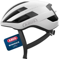 Cască de ciclism ABUS WingBack - Cască sportivă de șosea pentru adulți și tineri - Alb polar, mărimea M 1