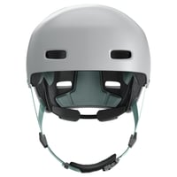 Cyklistická prilba ABUS XOXO – mestská prilba v skaterskom štýle na skateboard, bicykel a kolobežku – veľkosť M, sivá – pre tínedžerov a dospelých 2