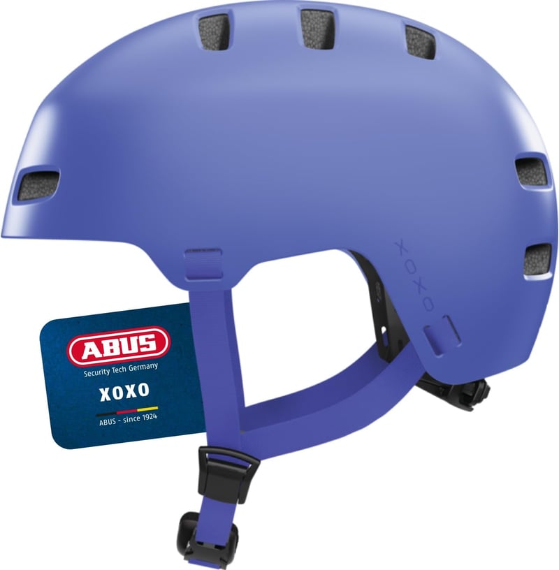 ABUS Xoxo Kerékpáros Sisak - Városi Skater Stílusú Védelem Biciklizéshez és Rollerezéshez - L (57 - 61 cm), Mono Blue