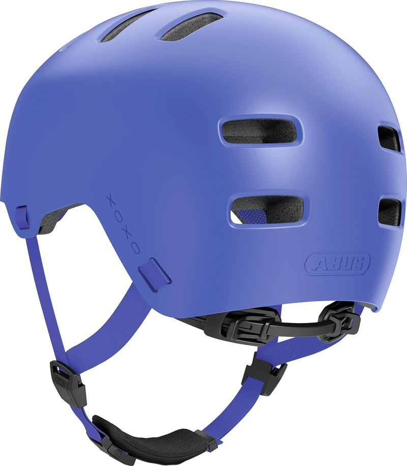ABUS Xoxo Kerékpáros Sisak - Városi Skater Stílusú Védelem Biciklizéshez és Rollerezéshez - L (57 - 61 cm), Mono Blue