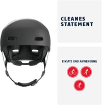 ABUS Xoxo Kerékpáros Sisak - Városi Skater Stílusú Védelem Biciklizéshez és Rollerezéshez - L (57 - 61 cm), Black (velvet black) 2