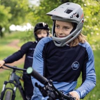 MTB prilba ABUS YouDrop FF pre deti a tínedžerov – s odnímateľným chráničom brady – fialová – veľkosť S 5