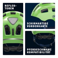 Detská a juniorská cyklistická prilba ABUS Youn-I 2.0 so zabudovaným svetlom pre dievčatá a chlapcov 3