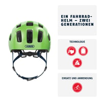 Detská a juniorská cyklistická prilba ABUS Youn-I 2.0 so zabudovaným svetlom pre dievčatá a chlapcov 2