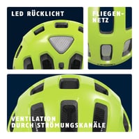 Detská a juniorská cyklistická prilba ABUS Youn-I 2.0 so zabudovaným svetlom – pre dievčatá aj chlapcov 4