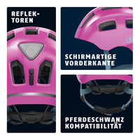 Detská a juniorská cyklistická prilba ABUS Youn-I 2.0 so svetlom – pre dievčatá aj chlapcov 3