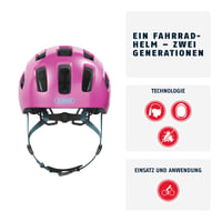 Detská a juniorská cyklistická prilba ABUS Youn-I 2.0 so svetlom – pre dievčatá aj chlapcov 2