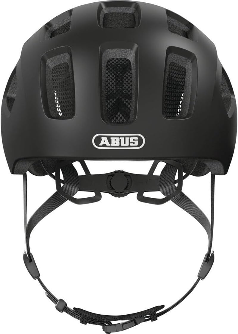 ABUS Youn-I 2.0 Gyerek Kerékpáros Sisak Fénnyel Fiúknak és Lányoknak - S (48 - 54 cm), Black (velvet black)