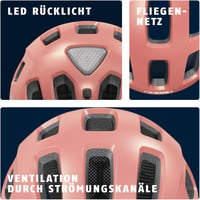 ABUS Youn-I 2.0 kerékpáros sisak lámpával - rózsaarany - S (48-54 cm) 5