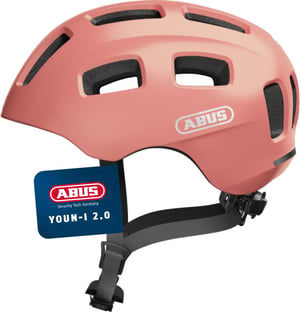 Biciklistička kaciga ABUS Youn-I 2.0 sa svjetlom - ružičasto zlato - S (48-54 cm)