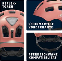 ABUS Youn-I 2.0 kerékpáros sisak lámpával - rózsaarany - S (48-54 cm) 3