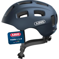Cască de bicicletă ABUS Youn-I 2.0 cu lumină pentru copii și tineri - Albastru, mărimea M (52-57 cm) 1
