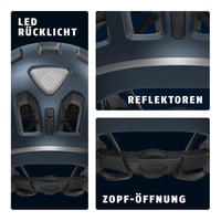 Cască de bicicletă ABUS Youn-I 2.0 cu lumină pentru copii și tineri - Albastru, mărimea M (52-57 cm) 5