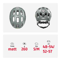 Cyklistická prilba ABUS Youn-I 2.0 s LED svetlom pre deti a mládež, unisex prilba na bicykel 6