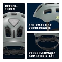 Cyklistická prilba ABUS Youn-I 2.0 s LED svetlom pre deti a mládež, unisex prilba na bicykel 3