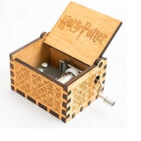 Cutie Muzicală din Lemn Harry Potter Hogwarts Abuyall - Cadou Decorativ Vintage Clasic Spieluhr 5665 1