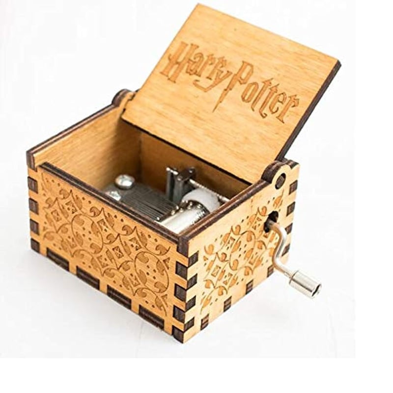 Cutie Muzicală din Lemn Harry Potter Hogwarts Abuyall - Cadou Decorativ Vintage Clasic Spieluhr 5665