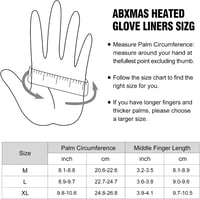 ABXMAS Fűthető Kesztyű Férfi Női Unisex 7.4V 3200mAh Akkumulátoros Téli Sport Síelés Fekete Pamut S Méret 4
