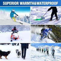 ABXMAS Fűthető Kesztyű Férfi Női Unisex 7.4V 3200mAh Akkumulátoros Téli Sport Síelés Fekete Pamut S Méret 7
