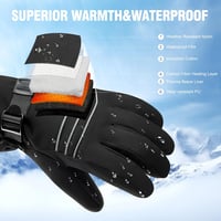 ABXMAS Fűthető Kesztyű Férfi Női Unisex 7.4V 3200mAh Akkumulátoros Téli Sport Síelés Fekete Pamut S Méret 5