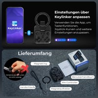 Herný ovládač abxylute M4 Bluetooth pre Android a iPhone, kompatibilný s Nintendo Switch 1 a 2, retro arkádový gamepad so stojanom 8