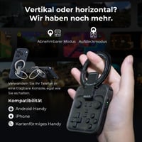 Herný ovládač abxylute M4 Bluetooth pre Android a iPhone, kompatibilný s Nintendo Switch 1 a 2, retro arkádový gamepad so stojanom 3