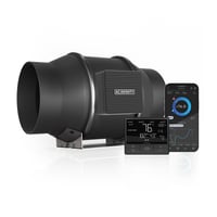 AC Infinity CLOUDLINE PRO T6 - Tihi linijski ventilator 150mm s regulatorom temperature/vlažnosti i upravljanjem putem aplikacije za šatore za uzgoj. 1
