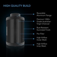 AC Infinity Légszűrő PRO Készlet 4", WiFi Applikációs Vezérléssel, Automata Szintszabályozással, Szénszűrővel, Növénysátorhoz 6