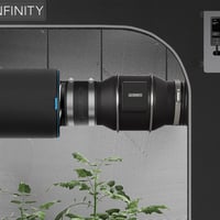 AC Infinity Zajcsökkentő Csatlakozó 150mm Rozsdamentes Acél Bilincsekkel 6