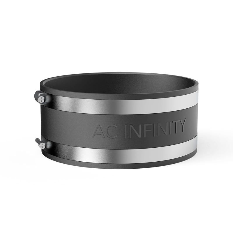 AC Infinity tlmič hluku potrubia s nerezovými sponami - 150 mm