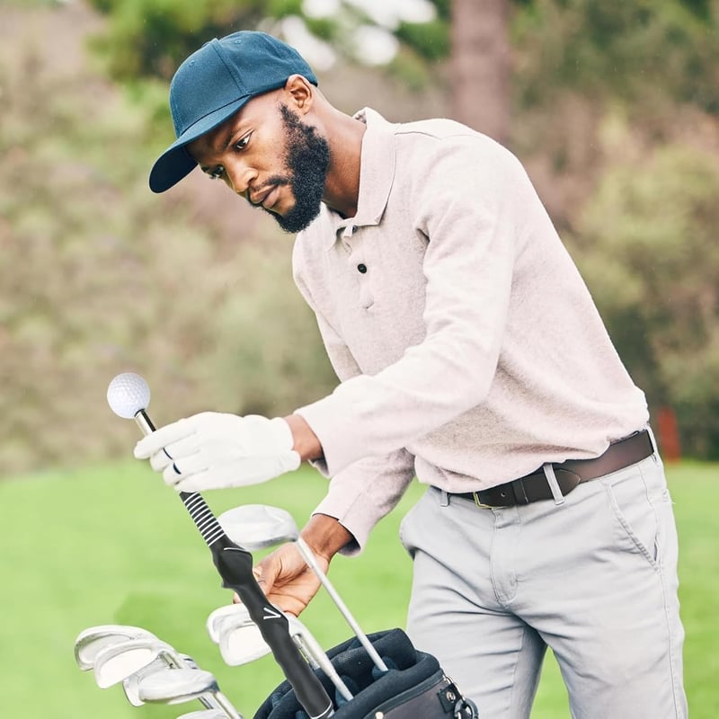 SUBORAWOS Összecsukható Golf Swing Edző - Teleszkópos Ütéstechnika Fejlesztő Eszköz Férfiaknak, Erő és Sebesség Tréning, Bemelegítő