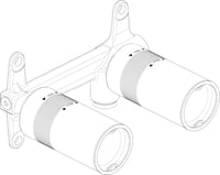 Ideal Standard A1313NU Falba Építhető Csaptelep Készlet Mosdócsapokhoz, G 1/2 Csatlakozási Mérettel, Sárgaréz 2