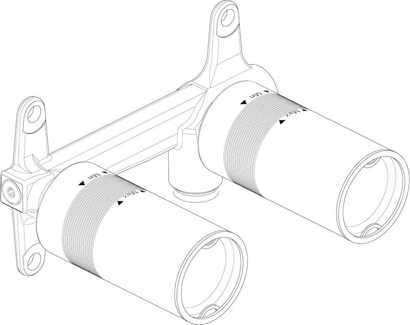 Ideal Standard A1313NU Falba Építhető Csaptelep Készlet Mosdócsapokhoz, G 1/2 Csatlakozási Mérettel, Sárgaréz