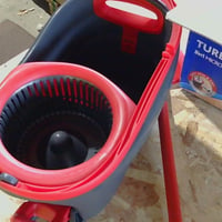 Vileda Turbo 3v1 rotačný mop s vedrom a pedálovým mechanizmom, náhradná hlavica — hlavica z mikrovlákna (stav: pozri 2. obrázok) 2