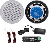 Herdio 4 Colos Mennyezeti Hangszóró, Vízálló Bluetooth Kompatibilis, Süllyesztett Kivitel, Beltéri-Kültéri Használatra, Fedett Teraszokra  1