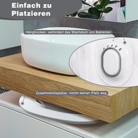 DEANIC Összecsukható WC-re Akasztható Ülőfürdő Kád - Aranyér, Szülés Utáni és Idősek Ápolására (Szürke) 4