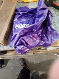 EDIFIT fitball gimnasztikai labda pumpa nélkül, lila, 65 cm - hiányos készlet (pumpa hiányzik), Pezziball (állapot: lásd a 2. képet) 2
