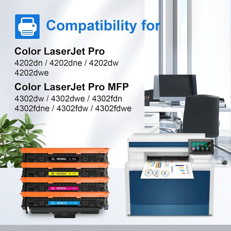 MyCatridge 220A HP kompatibilis toner szett - 4 db, chip nélkül, LaserJet Pro 4202/4302 sorozathoz